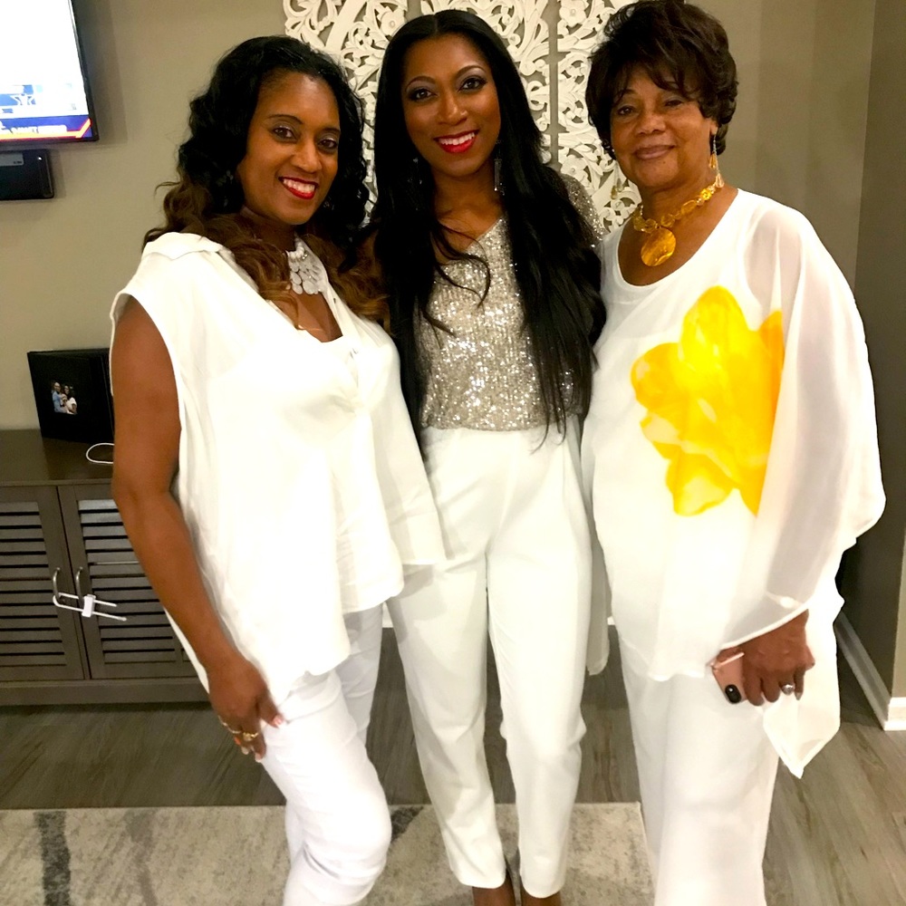 Sequin One Shoulder White & Gold Jumpsuit